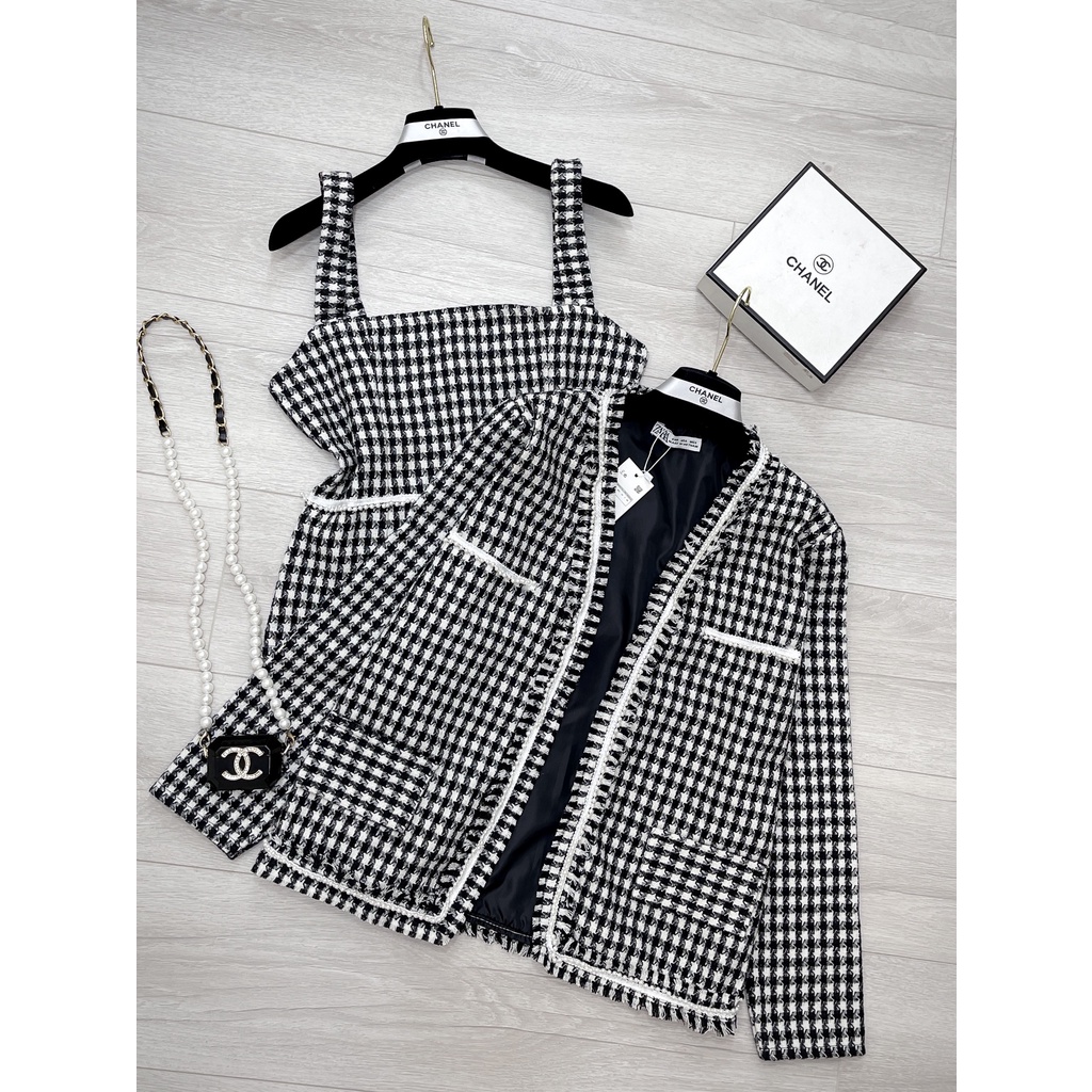 Set áo khoác dạ 2 món thiết kế 2 lớp sang trọng