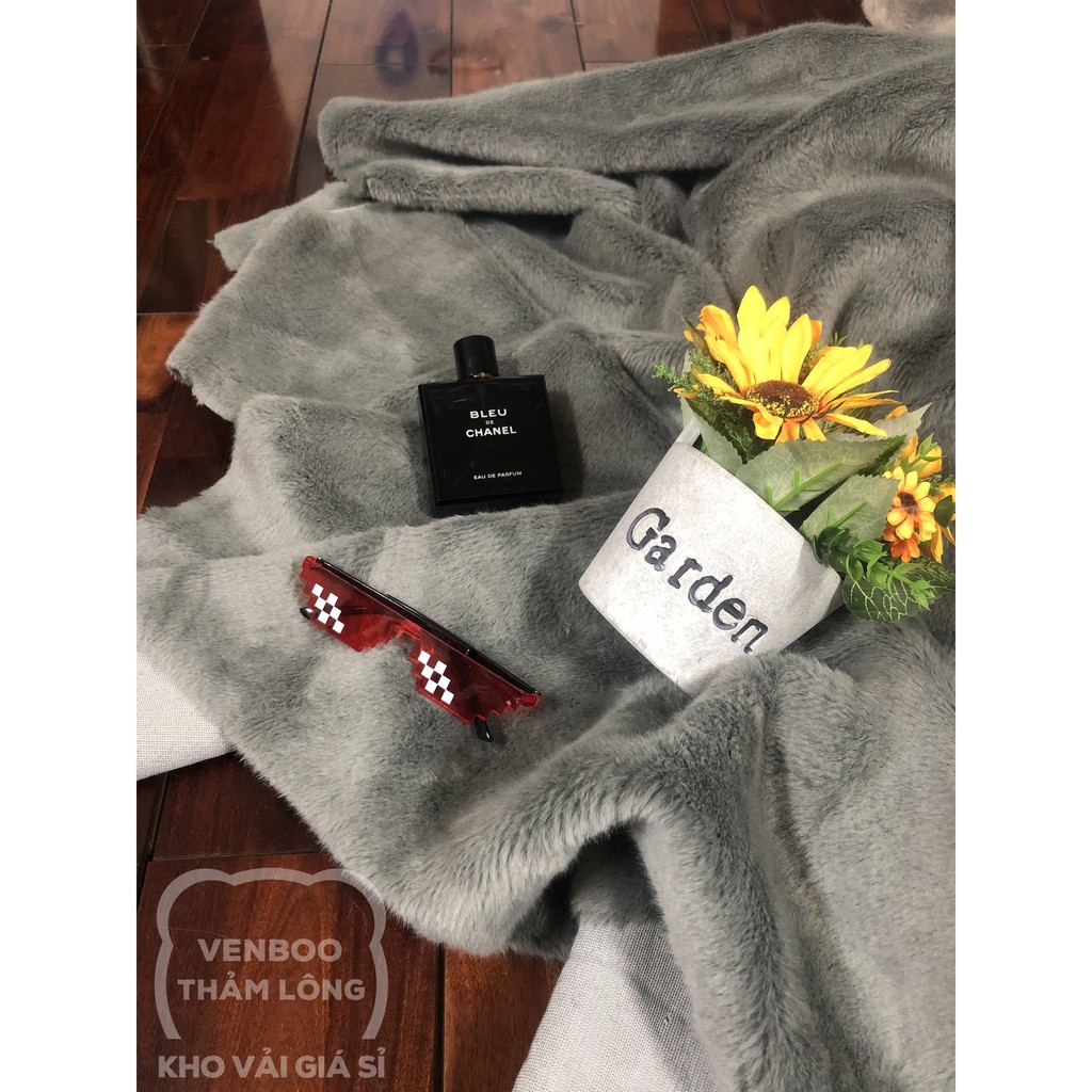 🌟Thảm Lông Trang Trí Decor Nội Thất | Xám ToToRo Cao Cấp | Siêu Hot 2021 | BigBuy360 - bigbuy360.vn