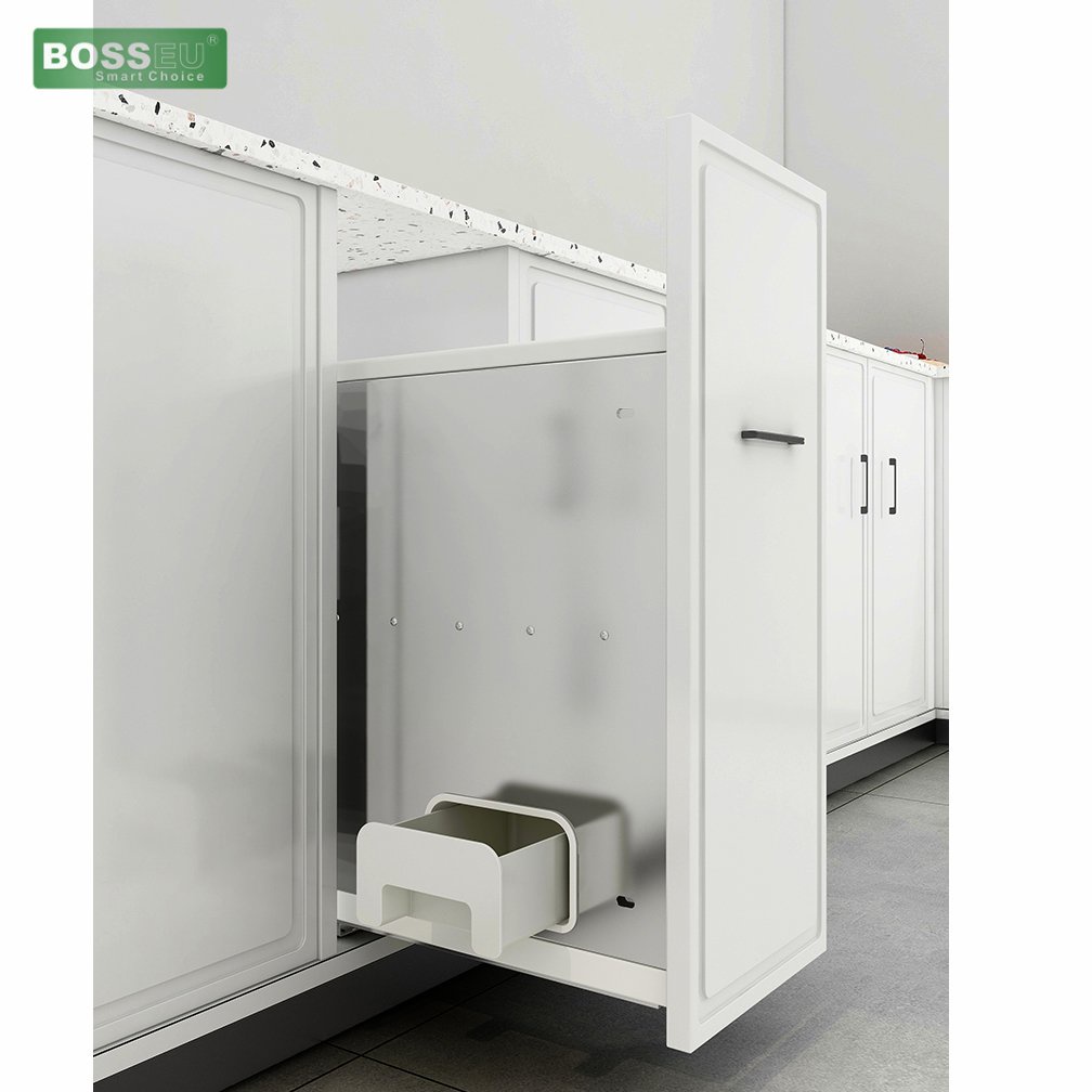 BossEU - Thùng gạo gắn cánh, ray âm cao cấp BS300GC