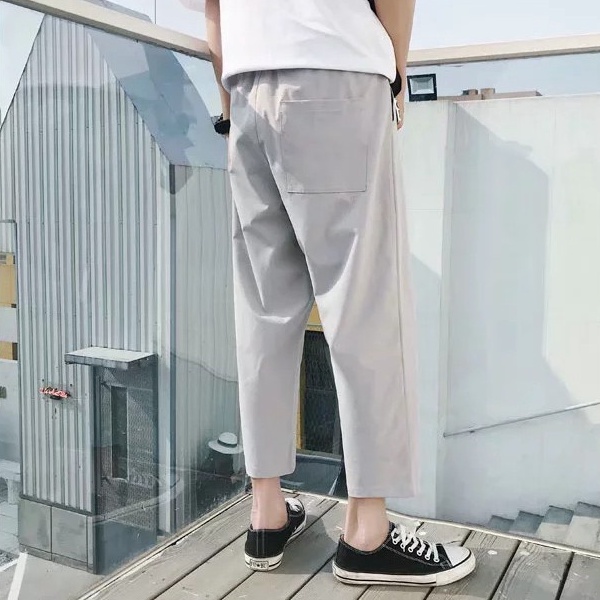 Quần Thể Thao Ống Rộng Trơn Màu Thời Trang Hàn Quốc Dành Cho Nam