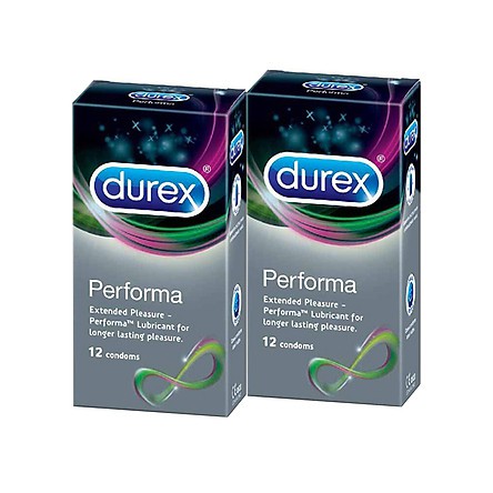 Bao Cao Su Durex Performa Tăng Hưng Phấn (Hộp 12 Bao)