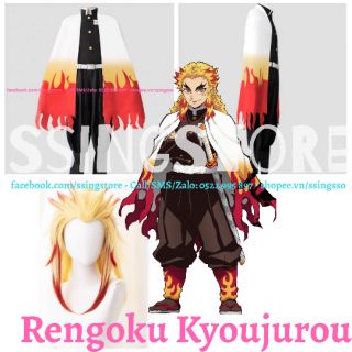 Set COSPLAY nhân vật Rengoku Kyoujurou trong Anime Kimetsu Yaiba Zenitsu ( Hàng order )