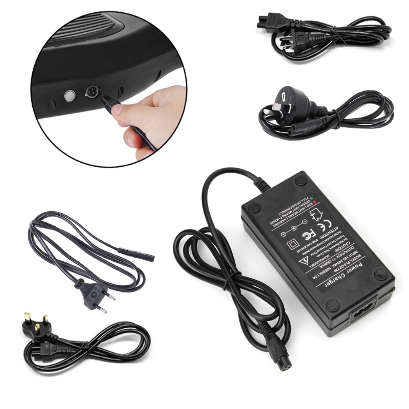 1 Bộ Sạc Pin 42V 1 2A AC Cho Xe Điện Cân Bằng Thông Minh
