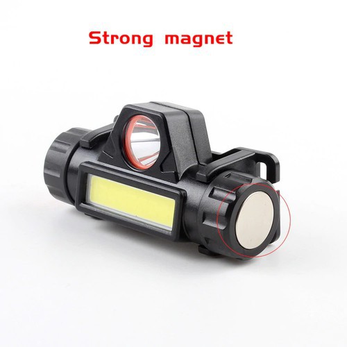 Đèn pin đội đầu 2 bóng tiện ích xoay 90 độ