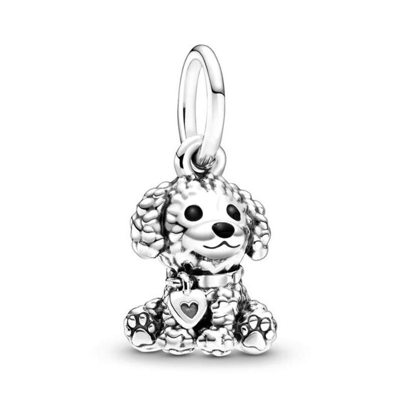 Hạt Trang Trí Vòng Đeo Tay Màu Bạc Họa Tiết Động Vật Hoạt Hình Dễ Thương Diy