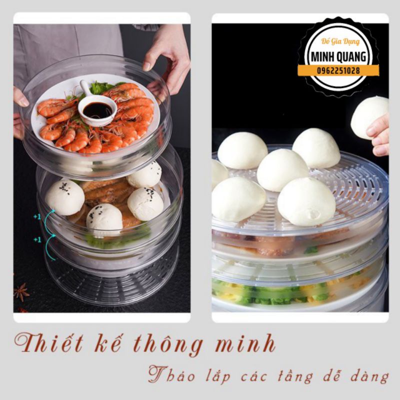 Lồng Bàn 5 Tầng Nhựa Việt Nhật Cao Cấp, Lồng Bàn Giữ Nhiệt Bảo Quản Thức Ăn Khỏi Côn Trùng Hiệu Quả