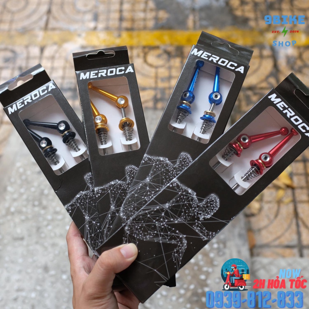 Cặp ti đùm chất liệu titan MEROCA chuẩn QR 100/135