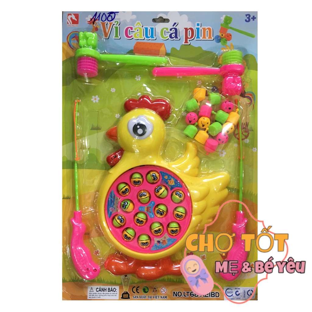 Bộ Đồ Chơi Câu Cá Đập Chuột 2 Trong 1 dành cho bé yêu giúp bé rèn tính khéo léo và kiên trì.
