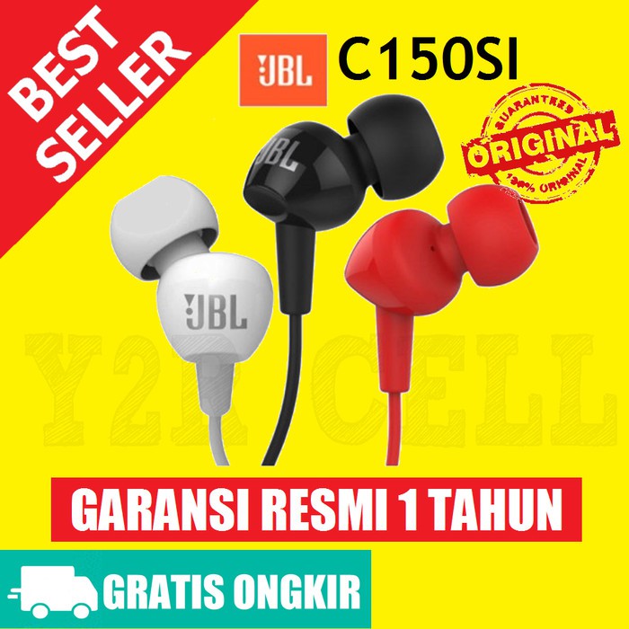 Tai Nghe Nhét Tai Jbl C150si Chính Hãng C100si C150 Màu Đen