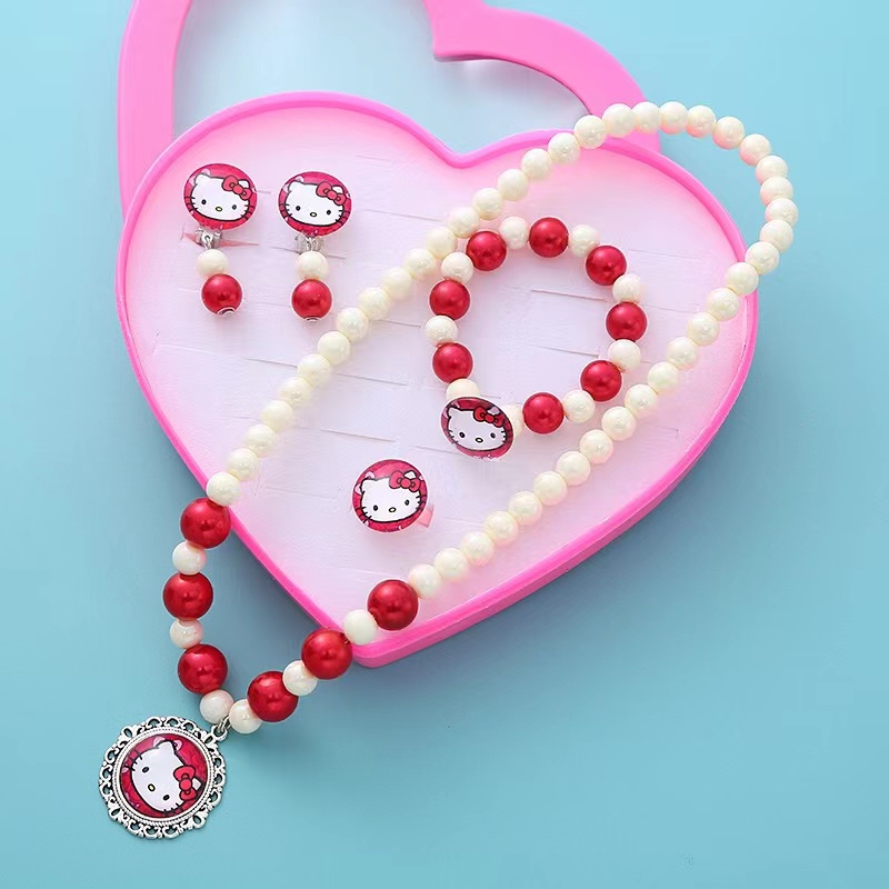 Bộ Trang Sức 5 Món Phong Cách Công Chúa Elsa Xinh Xắn Cho Bé Gái