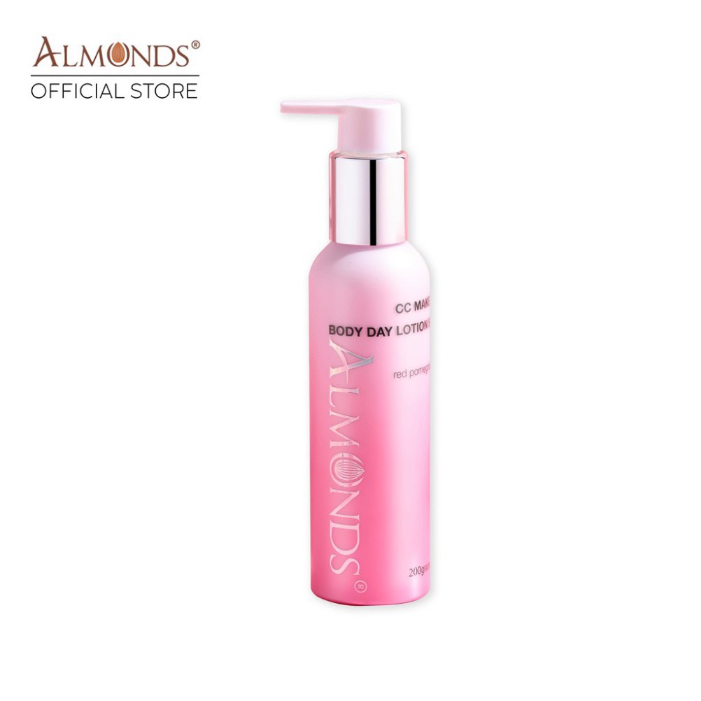 Kem Dưỡng Trắng Make Up Chống Nắng Body Ban Ngày Căng Hồng Trắng Mịn, Kem CC Make up Body Day Lotion 50 ++ Almonds