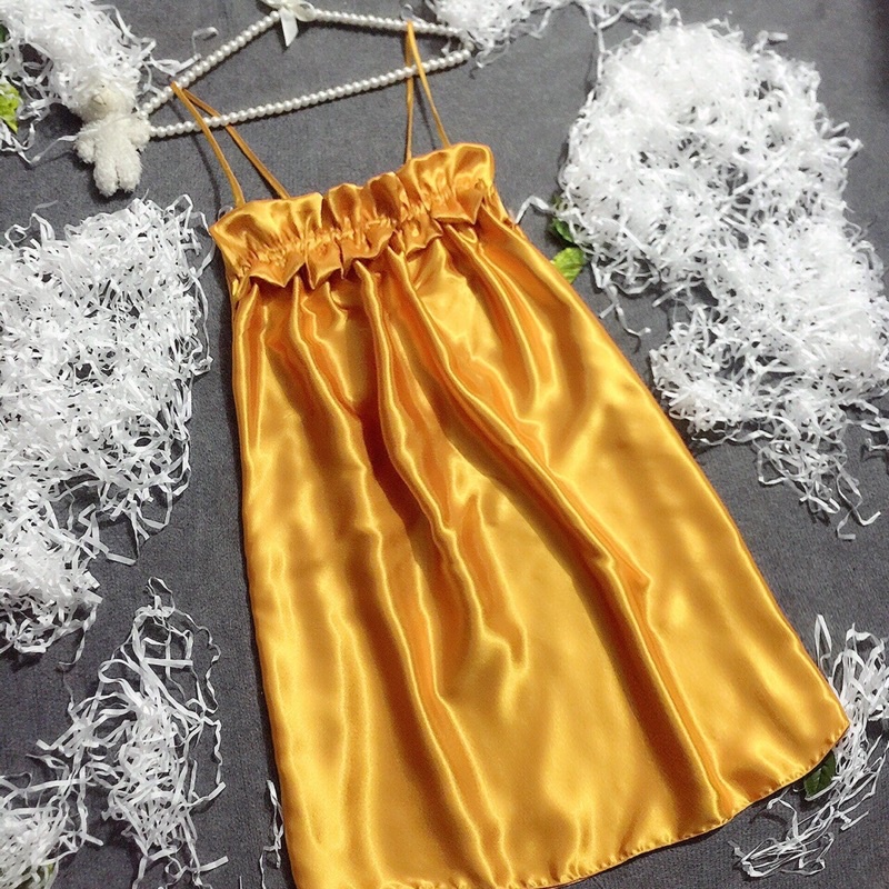 Đầm Ngủ Sexy- Đầm Phi Lụa Form 40-55kg( ảnh thật) | BigBuy360 - bigbuy360.vn