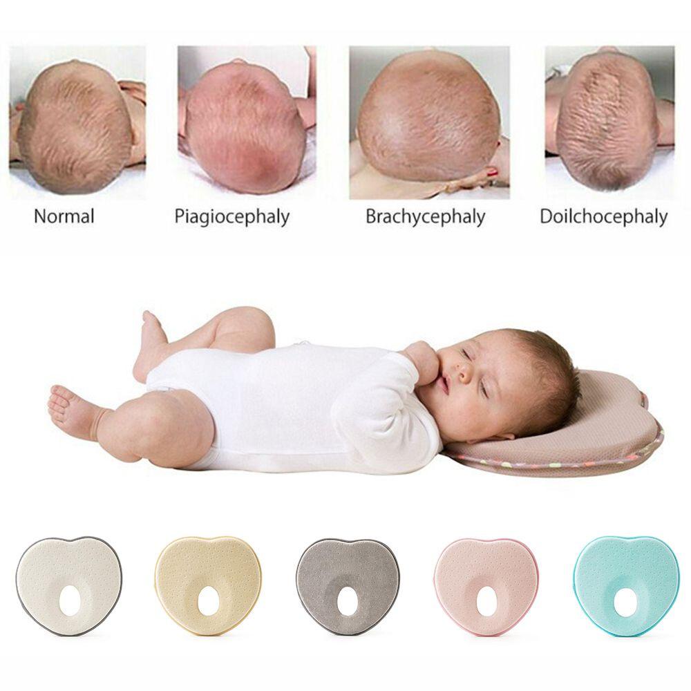 Gối Ngủ Cotton Chống Lăn / Chống Bẹp Đầu Dành Cho Bé Sơ Sinh
