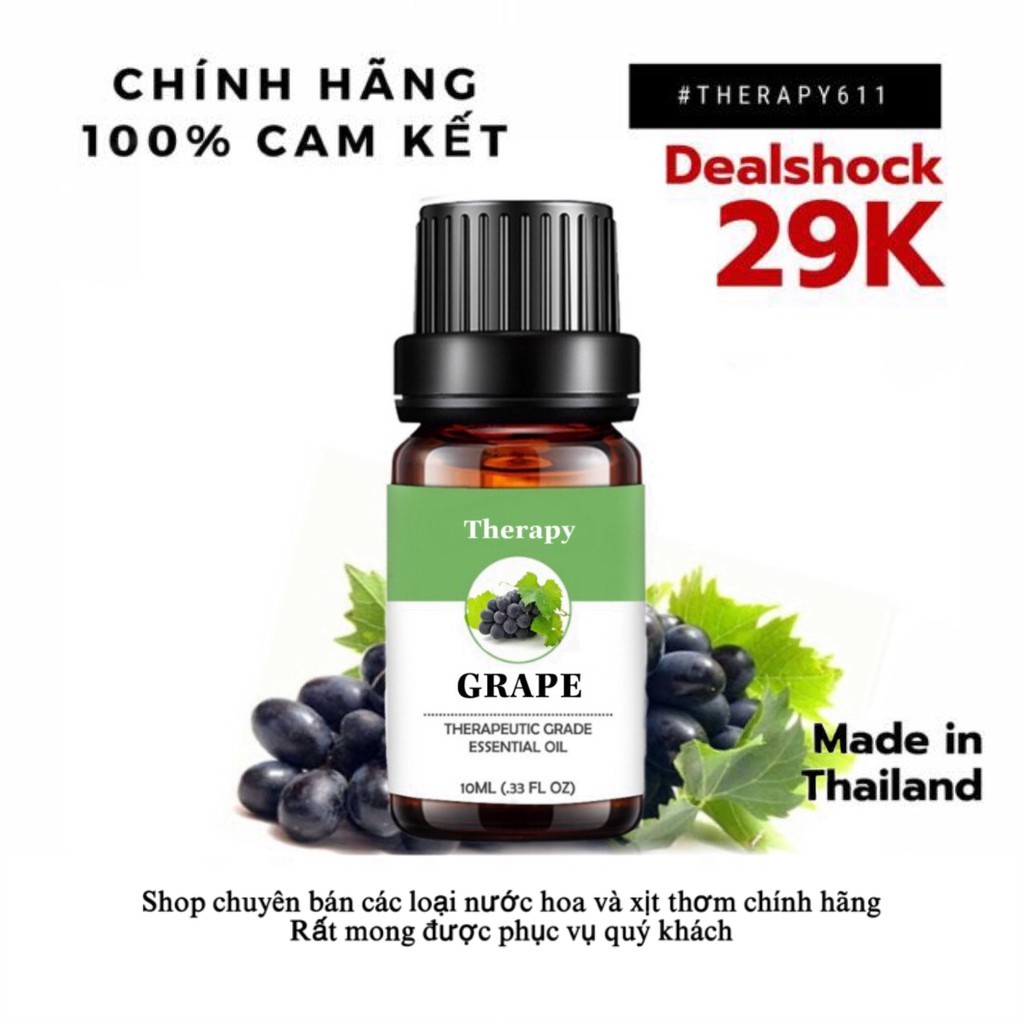 ..::✨ Tinh Dầu Nguyên Chất Hương Nho - Grape THERAPY ✨::..