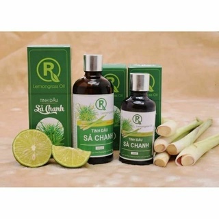Combo 2 chai tinh dầu sả chanh - chai 100ml- khử mùi hôi- sát khuẩn tặng 1 khẩu trang chống tia UVCUT 15K