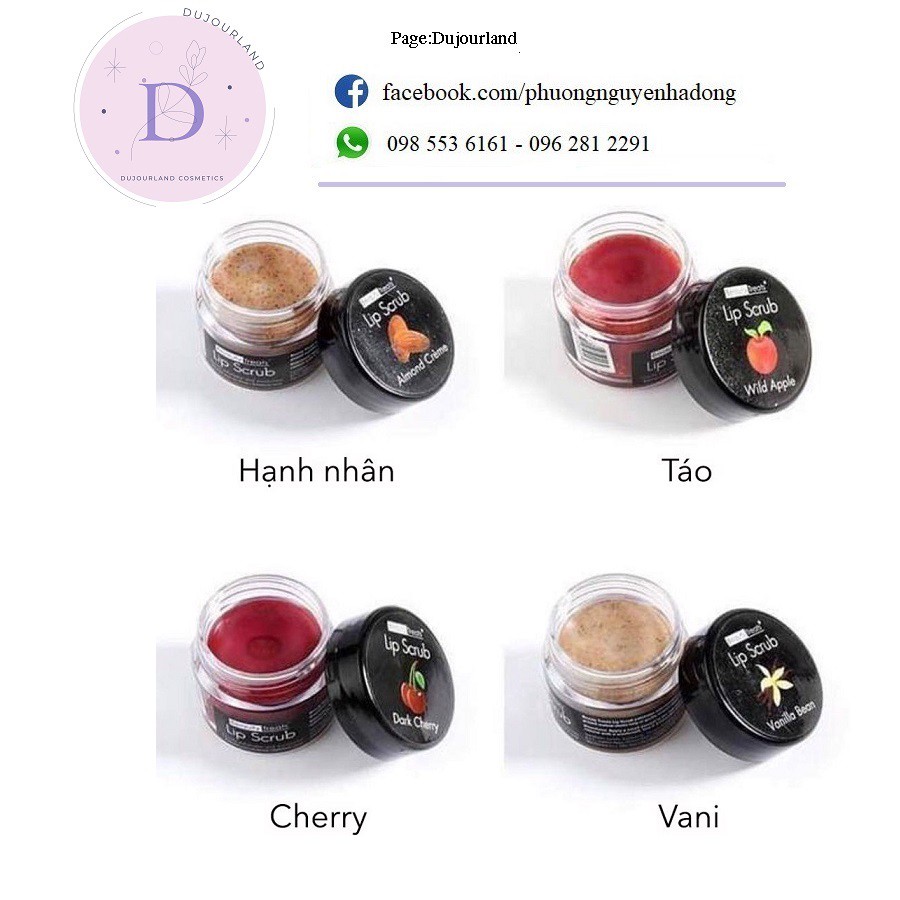 [Hot USA] Son Tẩy Tế Bào Chết Làm Hồng &amp; Mềm Môi Beauty Treats Lip Scrub [11g]