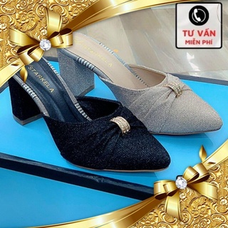 Sục nơ đính đá kim tuyến gót 7p mã n18