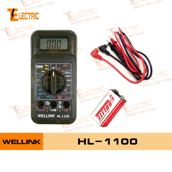 WELLINK HL - 1100 Đồng Hồ Đo Vạn Năng Điện Tử HL 1100