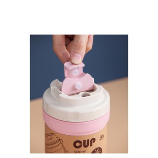 Bình nước 2 lớp nhựa lúa mạch