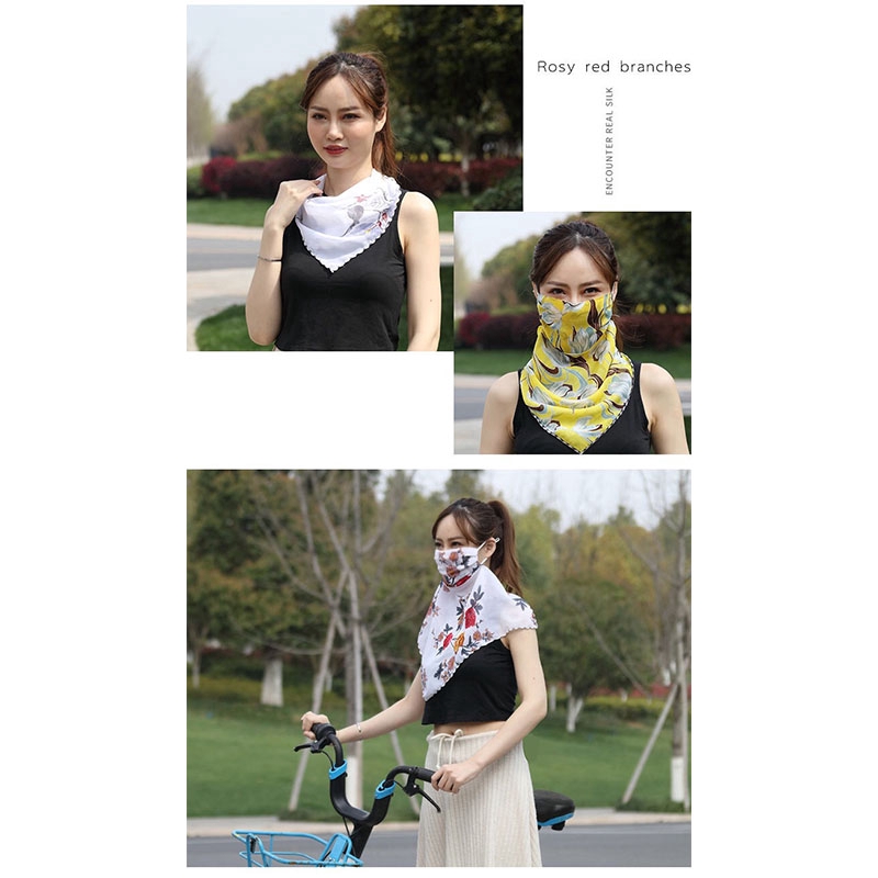 (Hàng Mới Về) Khẩu Trang Chiffon Chống Nắng Đa Năng Tiện Dụng Khi Đi Xe Đạp | BigBuy360 - bigbuy360.vn