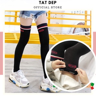Tất nữ cổ cao ngang gối EMMA vớ nữ phong cách Ullzang tiểu thư Hàn Quốc