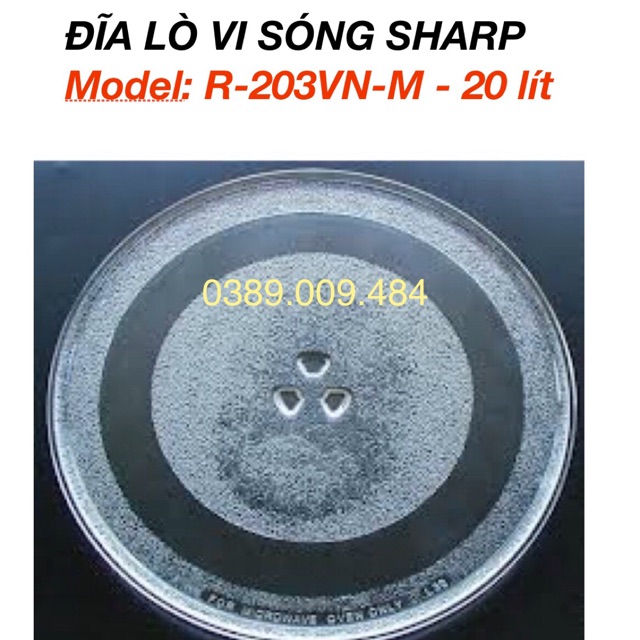 Đĩa lò vi sóng SHARP R-203VN-M 20 lít hàng chính hãng ( Sharp R203vnm )