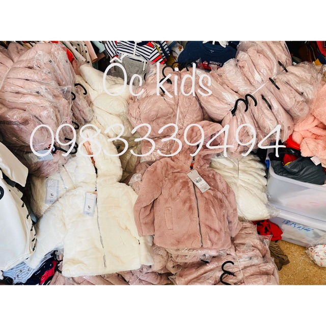 Áo khoác lông liền mũ Tu