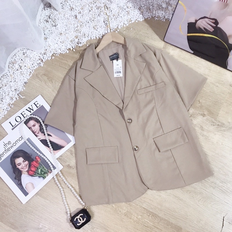 ÁO KHOÁC BLAZER CỘC TAY HÀNG 2 LỚP SIÊU HOT | BigBuy360 - bigbuy360.vn