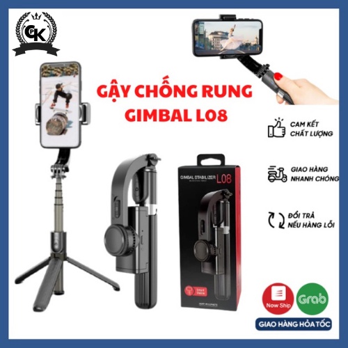 Gậy chống rung GIMBAL STABILLZER L08, gậy quay phim chụp ảnh tự sướng 3 chân đỡ CAO CẤP - BH 1 đổi 1