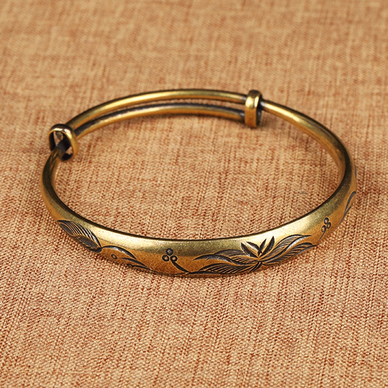 Yueying Vòng Đeo Tay Bằng Đồng Thau Nguyên Chất Hình Joker Có Thể Thu Gọn Dành Cho Trẻ Em Người Lớn Và Trẻ Em