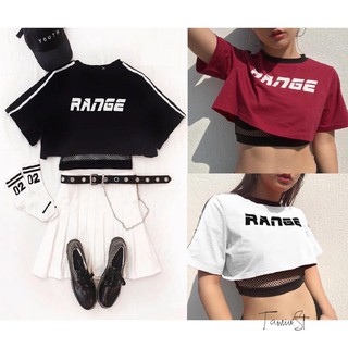 Set áo croptop Range (Kèm áo lưới)