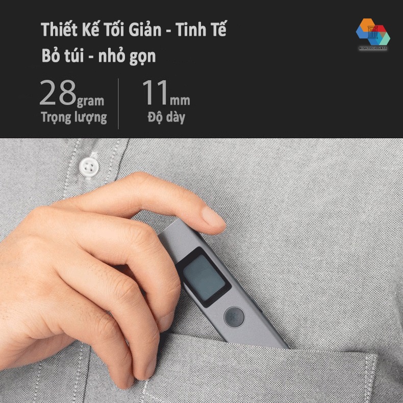 Thước đo laser khoảng cách Xiaomi Duka LS02 bỏ túi nhỏ gọn, cầm tay, hàng chính hãng