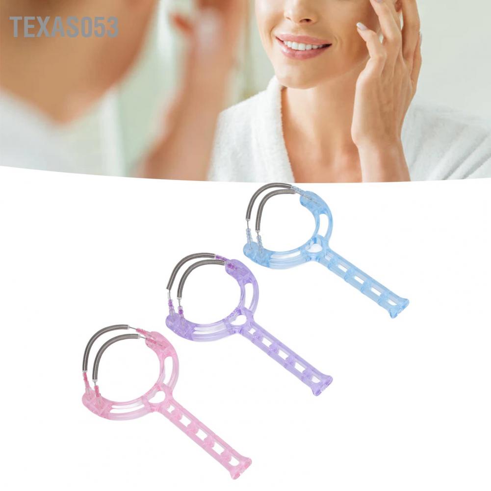 Texas053 Texas053 Máy cạo lông mặt 3PCS cầm tay dành cho phụ nữ Lông mày cằm Râu mép trên môi