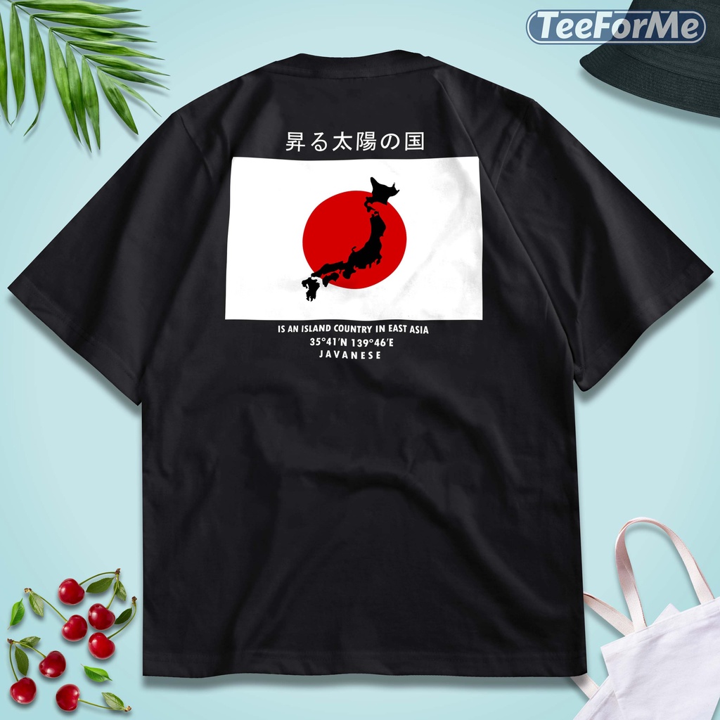 Áo Sơ Mi Teeforme | Cờ Nhật Bản | Áo Thun Thời Trang Dạo Phố Năng Động Dành Cho Nam Và Nữ | Nhật Bản Đồ Họa Tee Series A672
