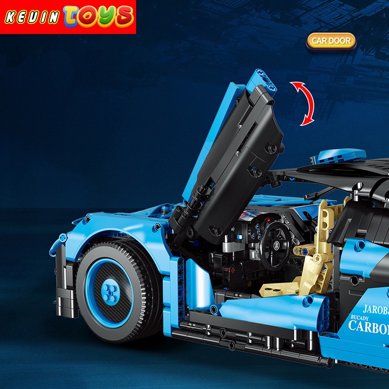 Đồ Chơi Lắp Ráp Kiểu LEGO Technic Xe Điều Khiển Từ Xa Mô Hình Siêu Xe Bugatti Chiron No.88008 Với 3101 Mảnh Ghép