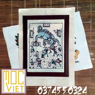Tranh đông hồ Múa lân