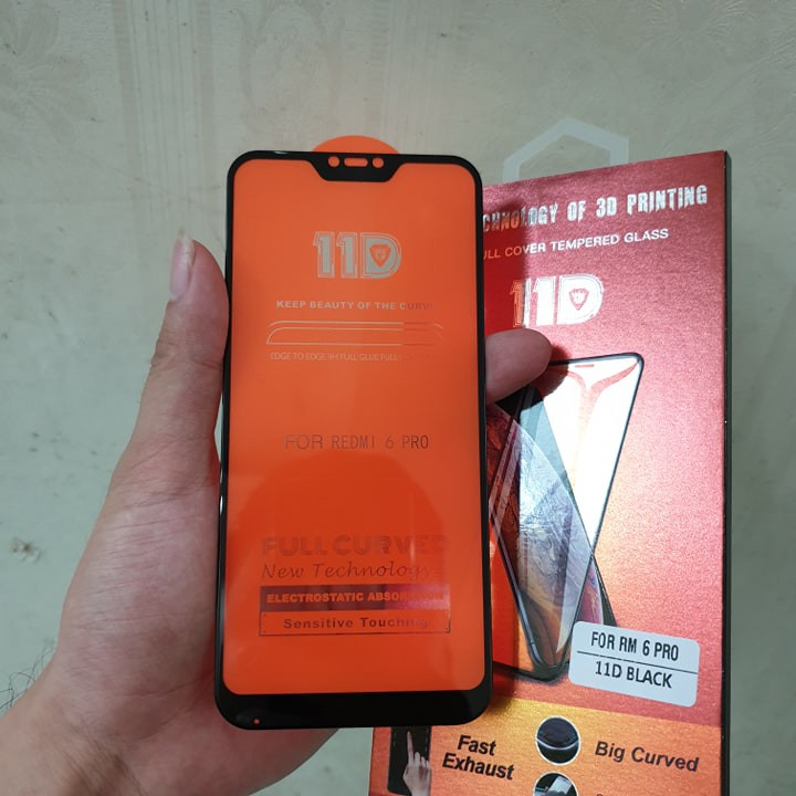 Kính Cường Lực 11D Full Keo - Full Màn Xiaomi Redmi 6 Pro | BigBuy360 - bigbuy360.vn