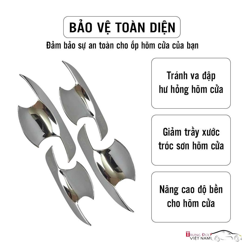 ốp tay nắm hõm cửa theo xe ALTIS 2014-2019 ,ốp trang trí tay nắm hõm cửa xe ALTIS mạ crom sáng bóng,chống xước