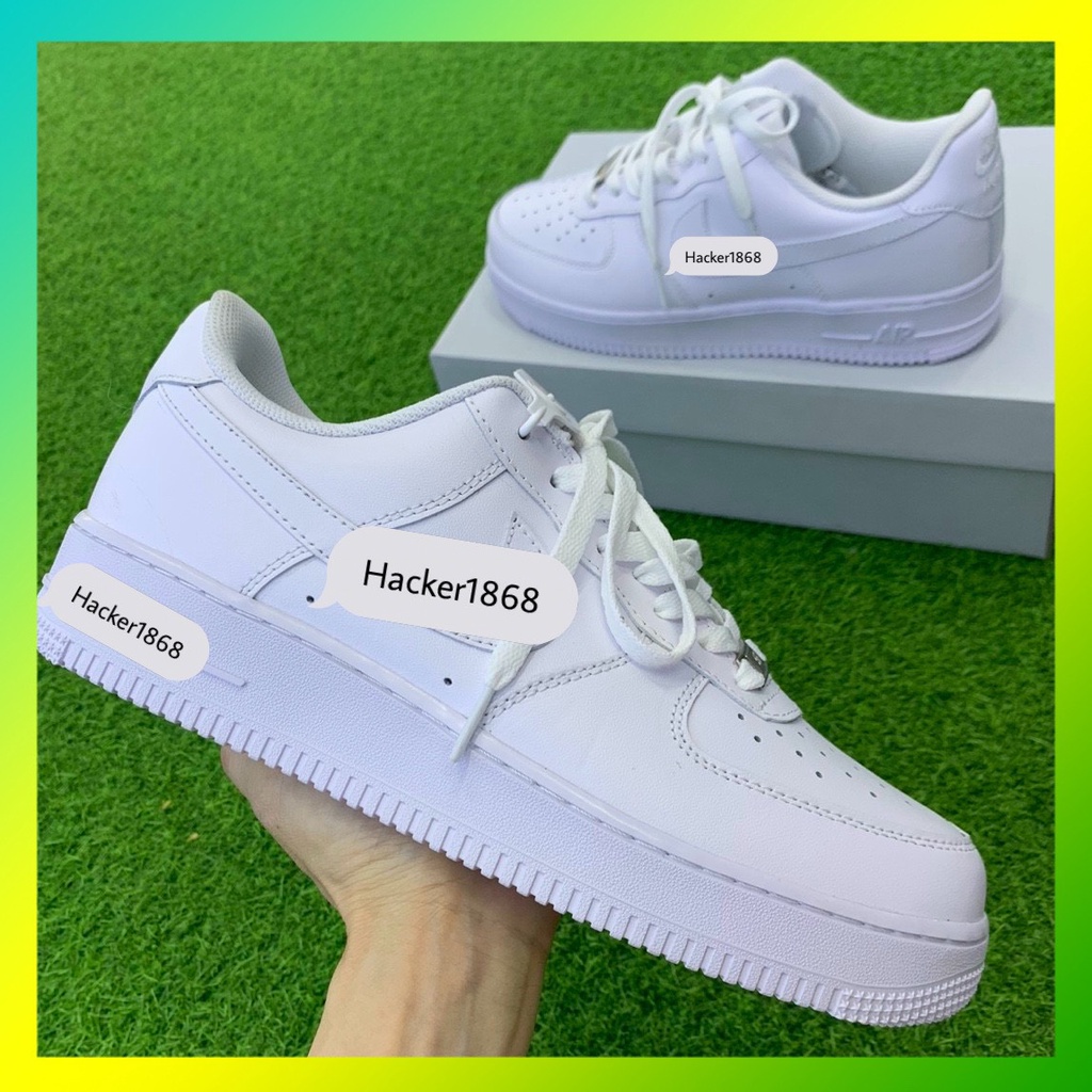 ( Hỗ trợ đổi size ) Giày thể thao màu trắng dành cho học sinh sinh viên, AIR FORCE 1 trắng