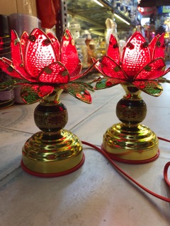 ĐÈN THỜ HOA SEN 19cm (ĐỎ/VÀNG)
