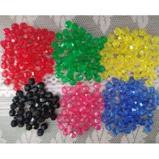 Hạt cườm pha lê nhựa 8li