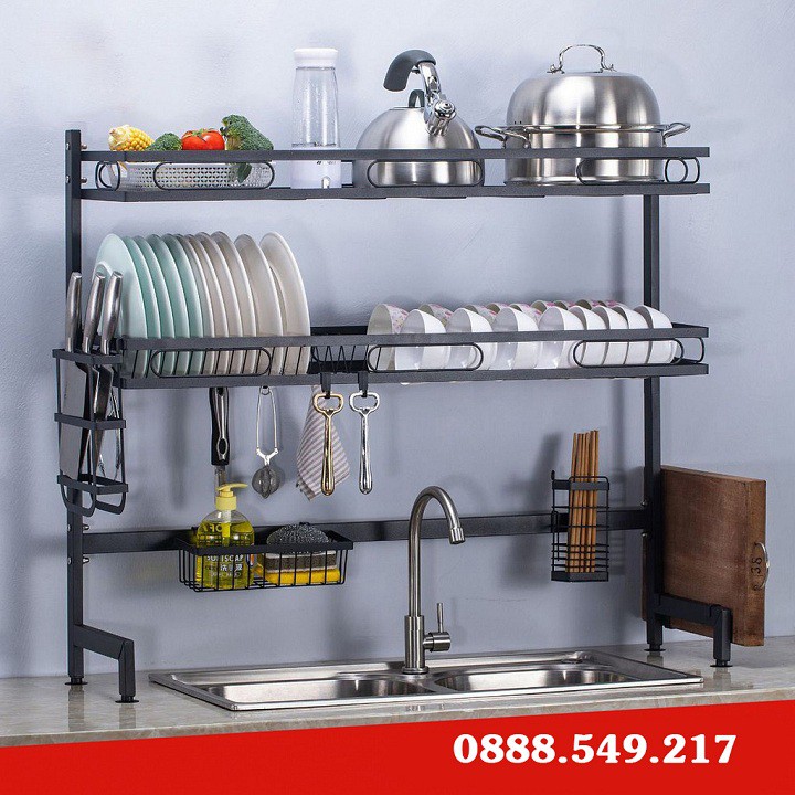 Kệ Úp Bát Đĩa 2 Tầng