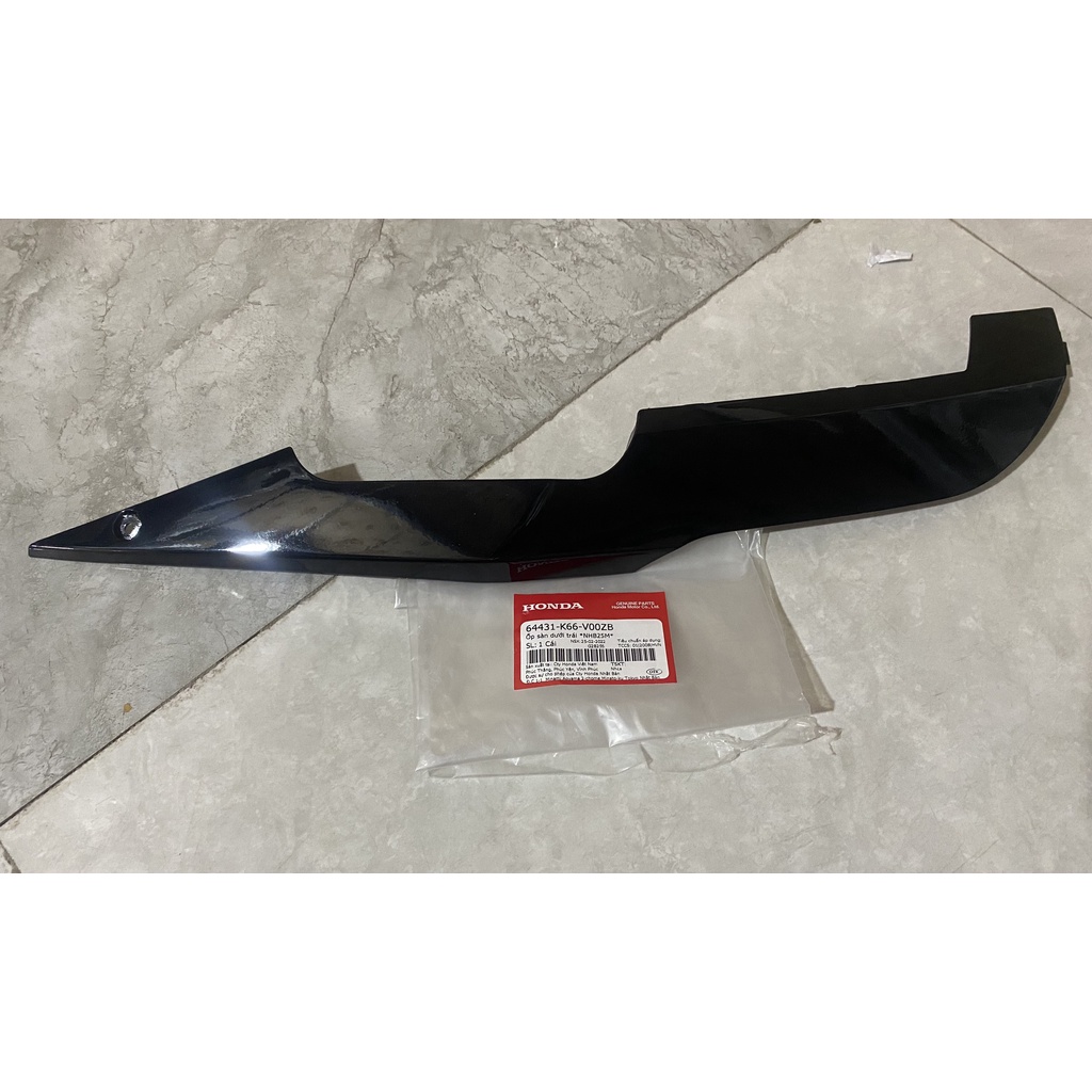 Ốp sàn dưới bên trái - thanh cạnh HONDA AIR BLADE 125 năm 2015-2016-2017-2018 màu Đen. *NHB25M* 64431K66V00ZB