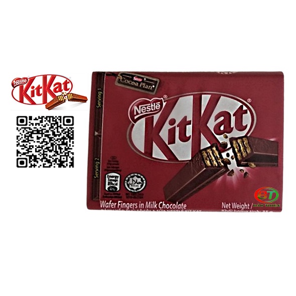 Sô cô la KitKat hiệu Nestle thanh từ 30g tới 38g