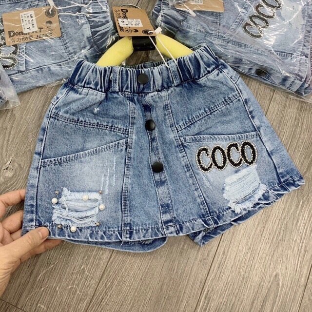 Quần giả váy jean cho bé gái SB2760 sz 15-22kg siêu cute (xấu hoàn hàng)