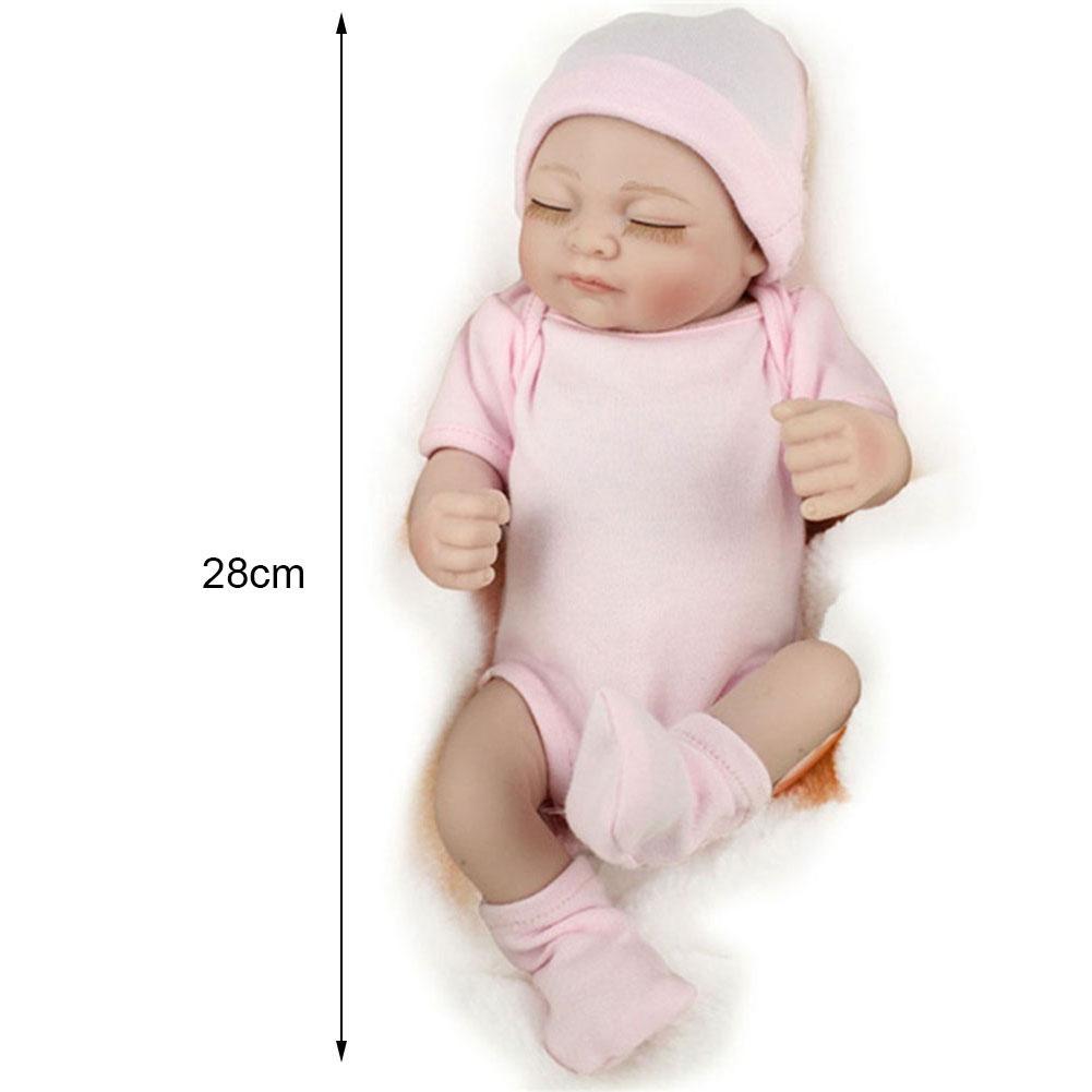 Búp bê em bé sơ sinh dễ thương bằng silicon 28cm