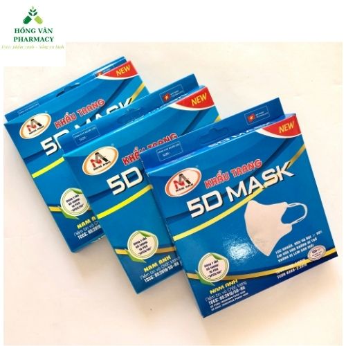 Set 10 chiếc khẩu trang 5D mask Nam Anh, kháng khuẩn, lọc bụi hiệu quả
