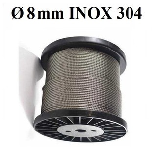 Dây cáp Ø [ 8mm ] INOX 304