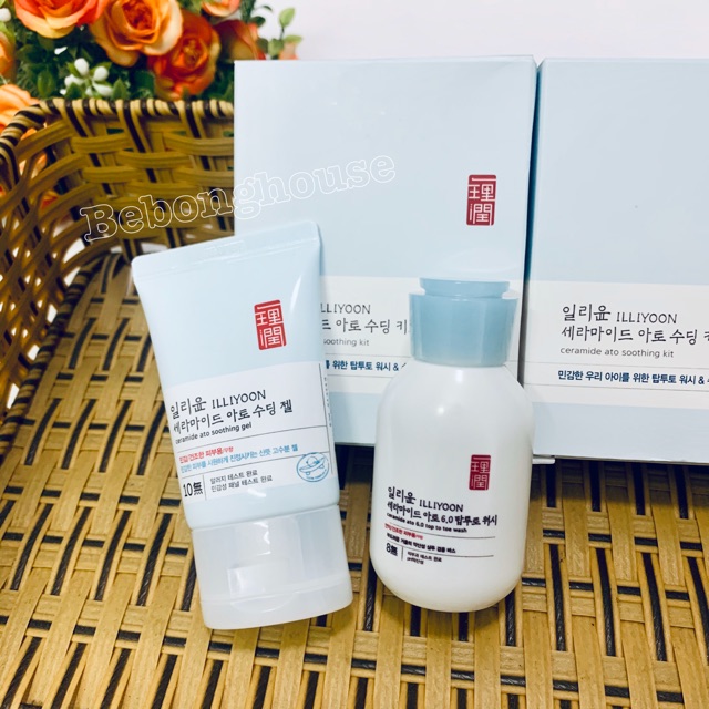 ILLIYOON - Set dưỡng ẩm Ceramide Ato Soothing Kit chính hãng nội địa Hàn