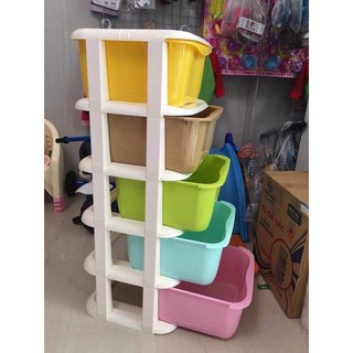 TỦ NHỰA 5 TẦNG CÓ BÁNH XE NHỰA VIỆT NHẬT [ Kho sỉ ]